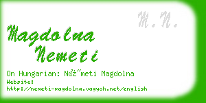 magdolna nemeti business card